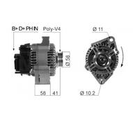 Alternador EB452Q 063341896010 A 0 002 801 V0 05 AX6096 CAL30132RS 27-3907