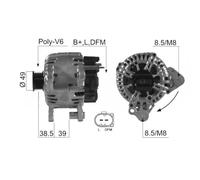 ALTERNADOR EB462Q 03C 903 023 D 0 986 045 320 301817RIH 301817RIB 437456 A0181