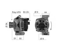 ALTERNADOR EB465Q 51854909 CAL15100OS 0 986 048 781 301855RIV CAL30222OS A3078