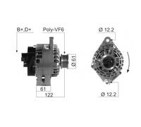 ALTERNADOR EB544Q 31400-79J00 AX6026 MAN7005 63377005 063377005010 LRA02808