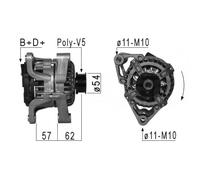 MESSMER Alternador Generador 70A 14V Para Opel Corsa C 1.2 1.0 1.4 Twinport