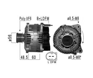 ALTERNADOR EB877Q 021 903 026 LX 301912RIB 8EL 012 426-001 A HVW0001540202