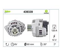 Alternador, generador VALEO 439339