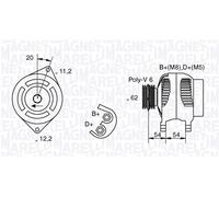 Alternador MAGNETI MARELLI 100A - 063321807010