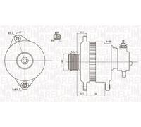 Alternador MAGNETI MARELLI 100A - 063731899010