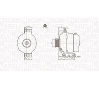 Alternador MAGNETI MARELLI 105A - 063731636010