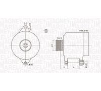 Alternador MAGNETI MARELLI 110A - 063731157010