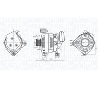 Alternador MAGNETI MARELLI 170A - 063377578010