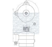 Alternador MAGNETI MARELLI 180A - 063732188010