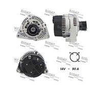 Alternador Sidat A12BH0102A2 para Daf Man Mercedes Benz Mercedes Benz Ssangyong