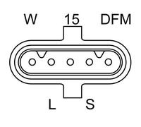 Alternador sin polea 0 986 048 100 BOSCH para MERCEDES-BENZ VARIO Caja/Chasis