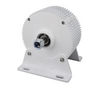 Alternador trifásico Generador síncrono de imán permanente Eje doble Alta eficiencia Salida de 24 V para turbinas eólicas Vertical Horizontal Aleación de aluminio Acero al carbono (400W)