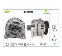 Alternador trifásico VALEO 443049