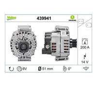 Alternador Valeo 439941 Valeo Origins New Oe Technology para Mercedes Benz