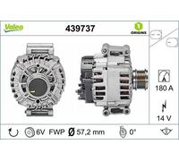 Alternador valeo para AUDI A3 2.0 TFSI 439737