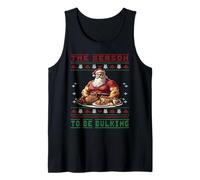 Alternativa al suéter navideño Feo de Papá Noel Powerlifer Camiseta sin Mangas