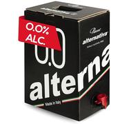 ALTERNATIVA Bag in Box 5L Tinto Seco Sin Alcohol 0,0% - Bebida Desalcoholizada Premium Ideal para Celebraciones, Regalos y Momentos Especiales - Made in Italy