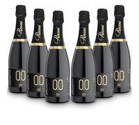 ALTERNATIVA Blanco Seco Espumoso Sin Alcohol 0.0% 6 Botellas de 750ml | Burbujeante Italiano Desalcoholizado Premium - Ideal para Celebraciones