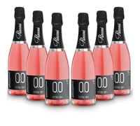 ALTERNATIVA Rosado Extra Seco Espumoso Sin Alcohol 0.0% - Pack de 6 Botellas de 750 ml - Burbujas Italianas Desalcoholizado Premium - Ideal para Celebraciones y Regalos