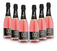 ALTERNATIVA Rosado Seco Espumoso Sin Alcohol 0.0% - Pack de 6 Botellas de 750 ml - Burbujas Italianas Desalcoholizado Premium - Ideal para Celebraciones y Regalos