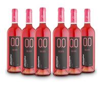 ALTERNATIVA Rosado Seco Sin Alcohol 0.0% - Pack de 6 Botellas de 750 ml - Desalcoholizado Italiano - Ideal para Celebraciones y Regalos