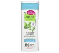 Alterra Champú antigrasa de 200 ml para cabello graso rápido, carbón activo y melisa orgánica, elimina residuos y refresca el cuero cabelludo.