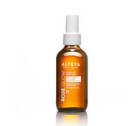 Alteya Organic Rose Glow Elasticity Collagen Face Mist 120 ml - Agua facial orgánica certificada por NaTrue, agua de rosas, ácido hialurónico, colágeno marino, fortalece la elasticidad y regenera la