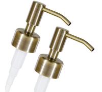 ALTGLAS Dispensador de Jabón 'Budapest' - 2 Piezas de Bomba/Dosificador de Repuesto con Rosca de 28 mm en Acero INOX (Bronce Vintage)
