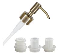 ALTGLAS Dispensador de Jabón 'Budapest' - Bomba/Dosificador de Jabón de Acero Inoxidable con Juego de Juntas por Jabonera Upcycling por Botellas de 18-23 mm (Bronce Vintage)