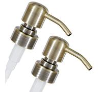 ALTGLAS Dispensador de Jabón 'Zagreb' - 2 Piezas de Bomba/Dosificador de Repuesto con Rosca de 28 mm en Acero INOX (Bronce Vintage)