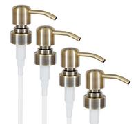 ALTGLAS Dispensador de Jabón 'Zagreb' - 4 Piezas de Bomba/Dosificador de Repuesto con Rosca de 28 mm en Acero INOX (Bronce Vintage)