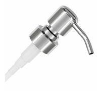 ALTGLAS Dispensador de Jabón 'Zagreb' - Bomba/Dosificador de Repuesto con Rosca de 28 mm en Acero INOX (Plateado)