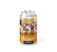 Althaia Mediterranean Märzen Sin Gluten - Cerveza Artesana Estilo Märzen - Lata 33cl - 4,8% Vol - Tostada, Suave y Sin Gluten (Pack 6 Latas, 6, unidad)