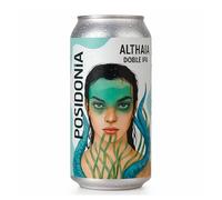 Althaia Posidonia Double IPA - Cerveza Artesana 44cl - Doble IPA con Coco, Piña y Mango - 8,2% Vol (Pack 6 Latas, 6, unidad)