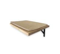 Althea Living Cama Pared Gato, De Madera Maciza de Caucho, Estante de Pared Flotante con Alfombrilla de sisal para Gatos, estantes Colgantes de Madera Maciza de Goma de 2 cm de Grosor, 40 x 25 cm
