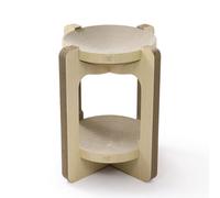 Althea Living - Mueble Rascador y Sofá para Gatos de Dos Niveles | Cartón Corrugado Reciclado | Tecnología BBFlute | Estructura Robusta y Estable | Diseño Moderno, Efecto Madera Natural