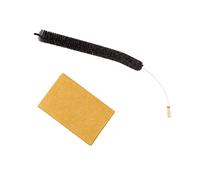 Althuetter-Markthandel - Set de cepillos universales para radiadores (120 cm, alambre de acero inoxidable revestido de plástico y cerdas de cabra, incluye un paño para limpiar el suelo color naranja)