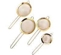 Althwuyu 4 piezas de cocina casera de acero inoxidable tamiz de harina tamiz de malla para restos de aceite jugos de frutas