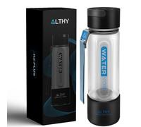 ALTHY Botella de Agua de Hidrógeno con Tecnología SPE y PEM, Generador de Agua Hidrogenada,Ionizador de Agua de Hidrógeno de 420 ml,Portátil para Deporte,Hogar,Oficina,Viajes y Bebida Diaria