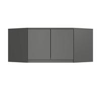 Altillo para armario akord s100 gris grafito 100 cm 2 puertas 3 estantes 100x50x55 cm