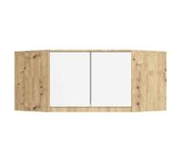 Altillo para armario akord s100 roble artisan 100 cm 2 puertas en blanco 3 estantes 100x50x55 cm