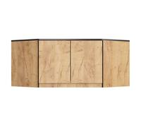 Altillo para armario akord s100 roble craft 100 cm 2 puertas 3 estantes 100x50x55 cm