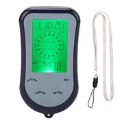 Altímetro digital Barómetro multifunción Brújula Termómetro Pronóstico del tiempo Calendario de tiempo Retroiluminación para aventuras al aire libre Senderismo Caza ABS ZD 2068