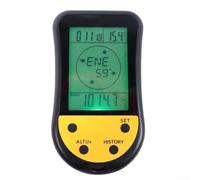 Altímetro digital barómetro termómetro con clima, previsión, pantalla LCD retroiluminada, 256 registros de historia, portátil, para senderismo, camping, pesca