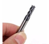 AlTiN - Fresa de extremo de carburo sólido recubierto con 4 dientes para corte y fresado de alto rendimiento de varios materiales duros (1,5 mm)