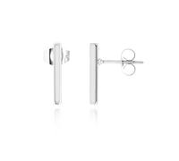 Altitude Boutique Aretes de barra chapados en oro o plata de 18 quilates | Aretes de barra pequeños hipoalergénicos para mujer | Joyería delicada, 5 mm, Acero inoxidable, Sin piedra preciosa