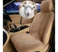 Altlue Fundas Asientos Coche Piel De Oveja Auténtico Funda Asiento Coche Piel De Cordero para Asientos Delanteros De Coche SUV Camión Universales (una Pieza)