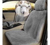 Altlue Fundas Asientos Coche Piel De Oveja Auténtico Funda Asiento Coche Piel De Cordero para Asientos Delanteros De Coche SUV Camión Universales (una Pieza) (Color : 1)