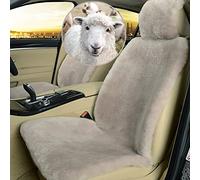 Altlue Fundas Asientos Coche Piel De Oveja Auténtico Funda Asiento Coche Piel De Cordero para Asientos Delanteros De Coche SUV Camión Universales (una Pieza) (Color : 2)