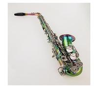 Alto Alto Eb Tune Saxofón Latón Color Deslumbrante Laca Instrumento De Música E-flat Sax Con Estuche Accesorios Saxofón para estudiantes